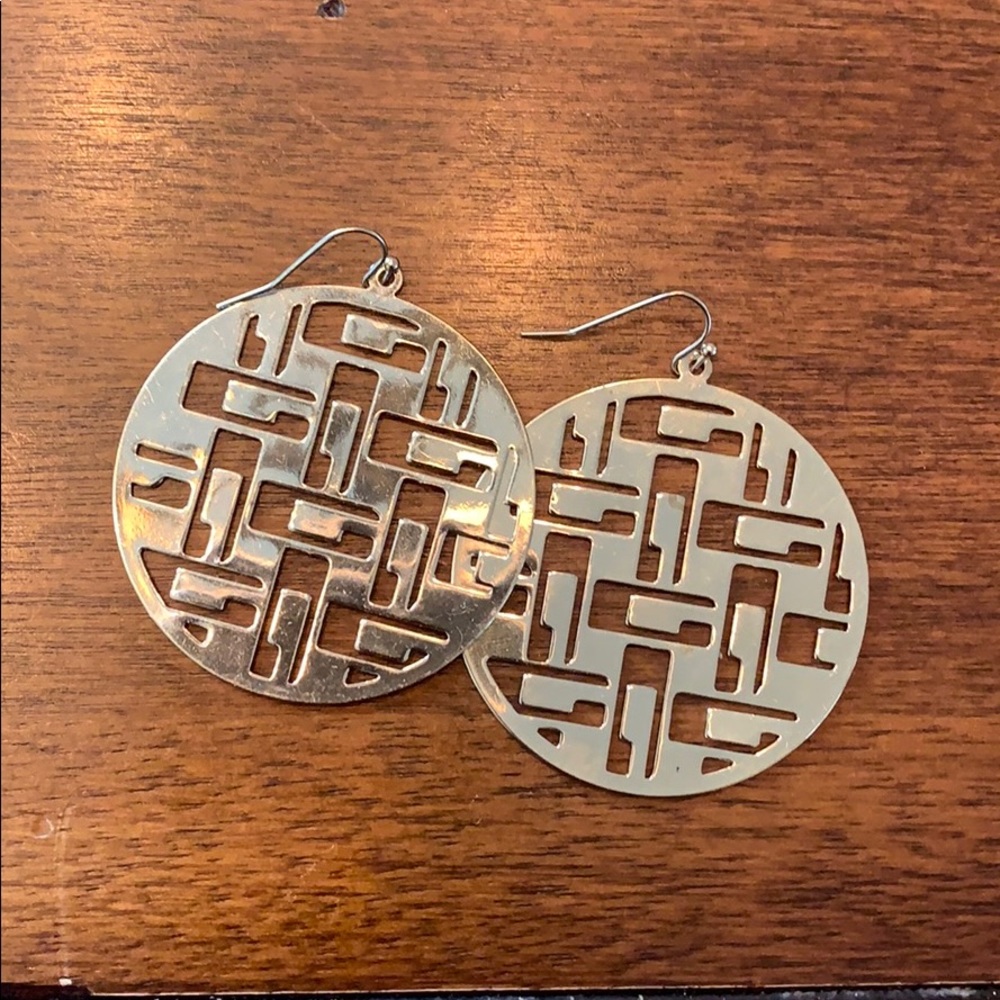 Gold Disc Earrings